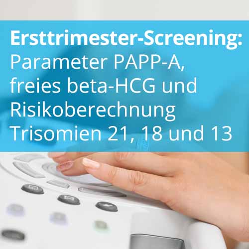 Ersttrimester-Screening: Parameter PAPP-A, freies beta-HCG und Trisomien Risikoberechnung